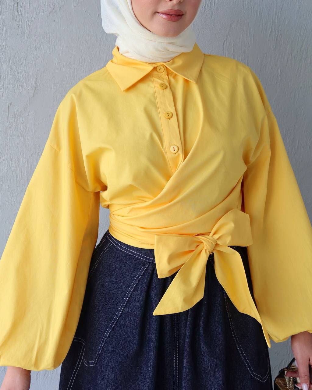 Sunlit Wrap Blouse
