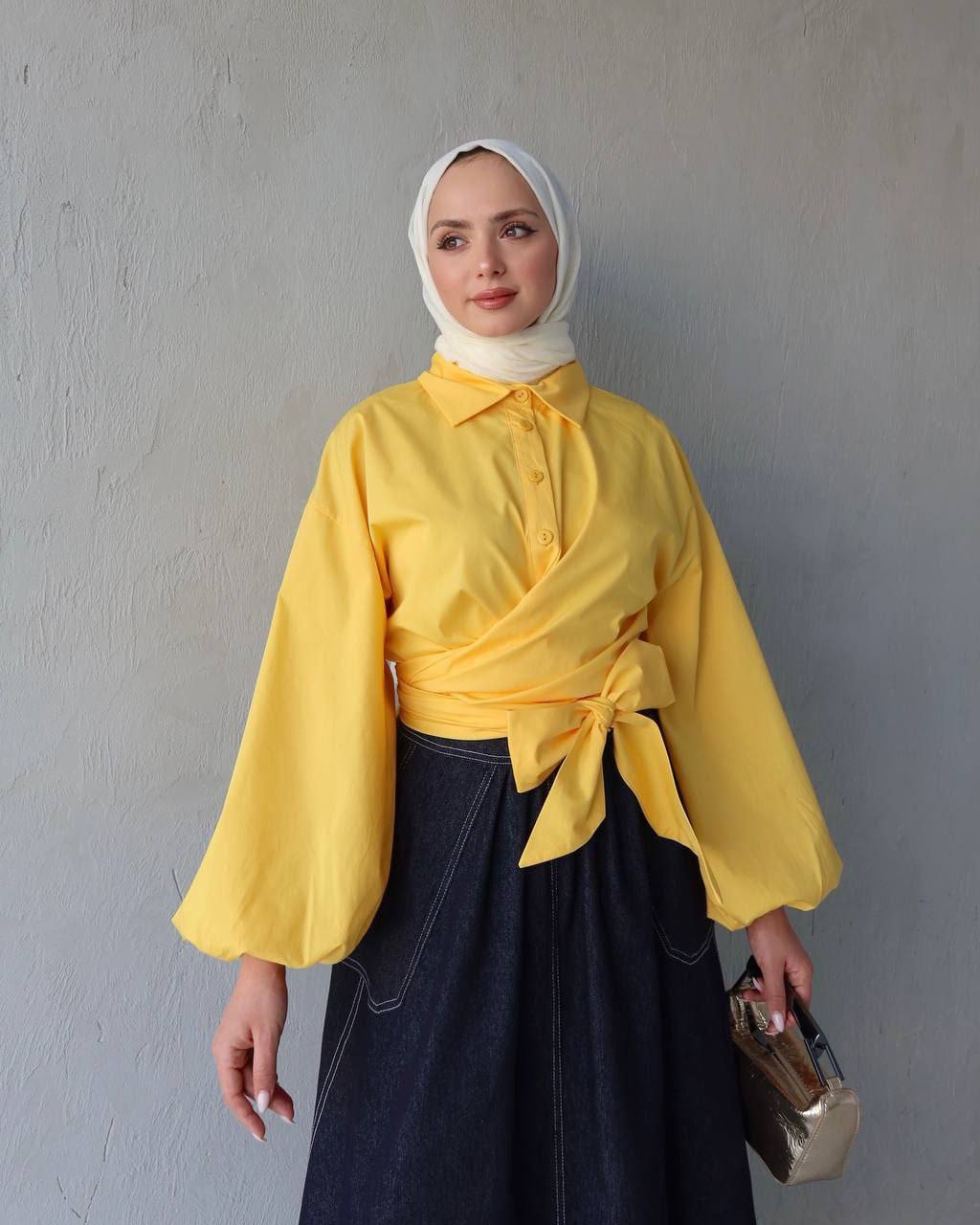 Sunlit Wrap Blouse