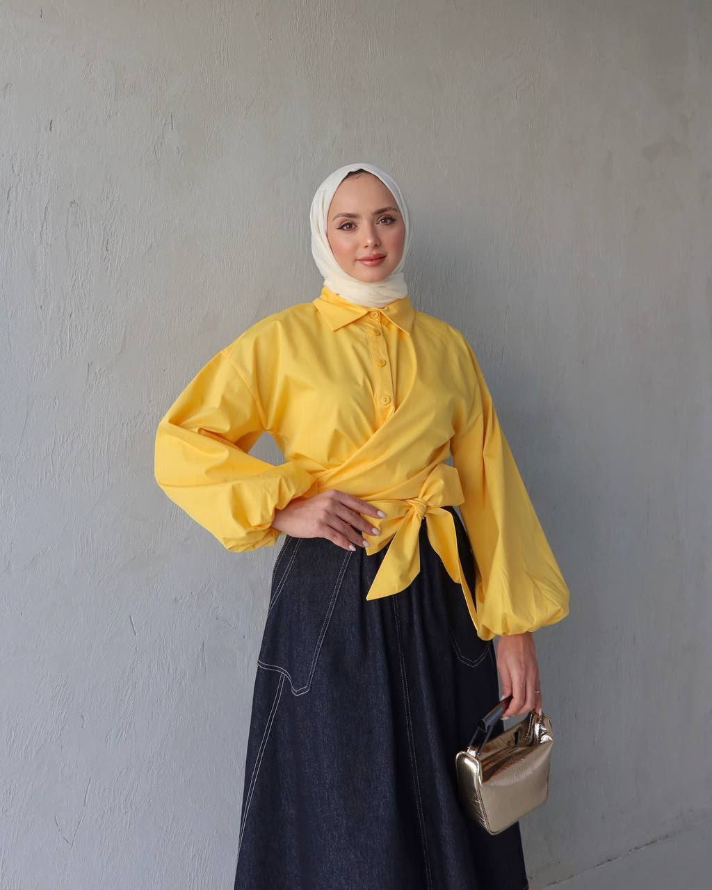 Sunlit Wrap Blouse