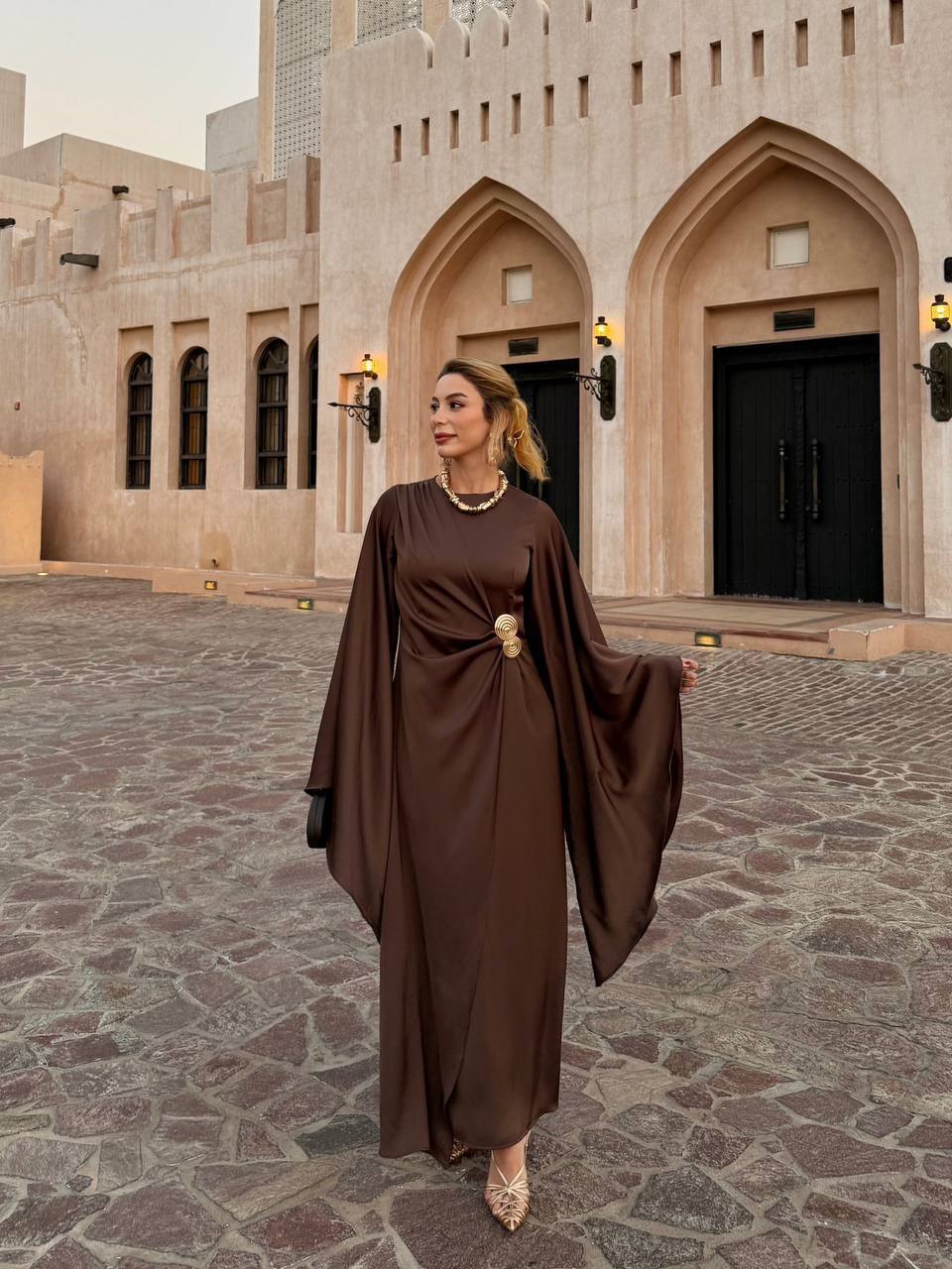 Luna Satin Kaftan
