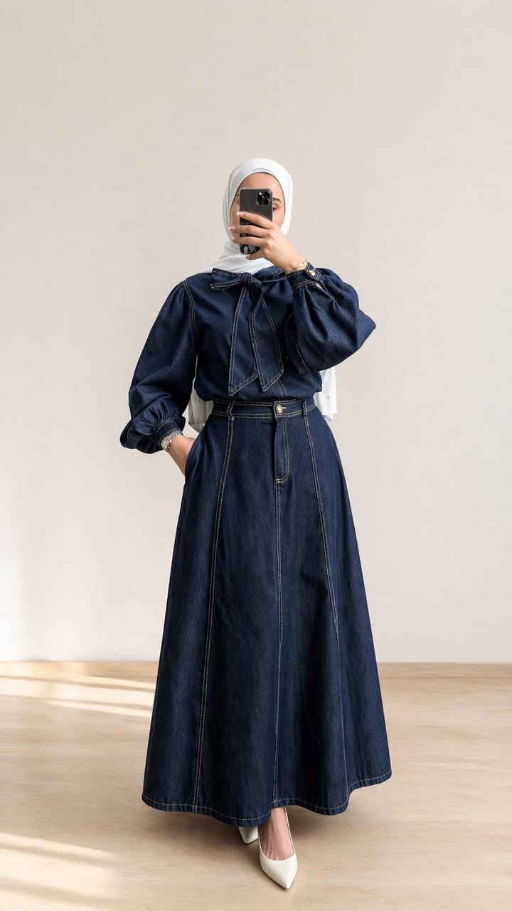 The Signature Indigo Denim Set