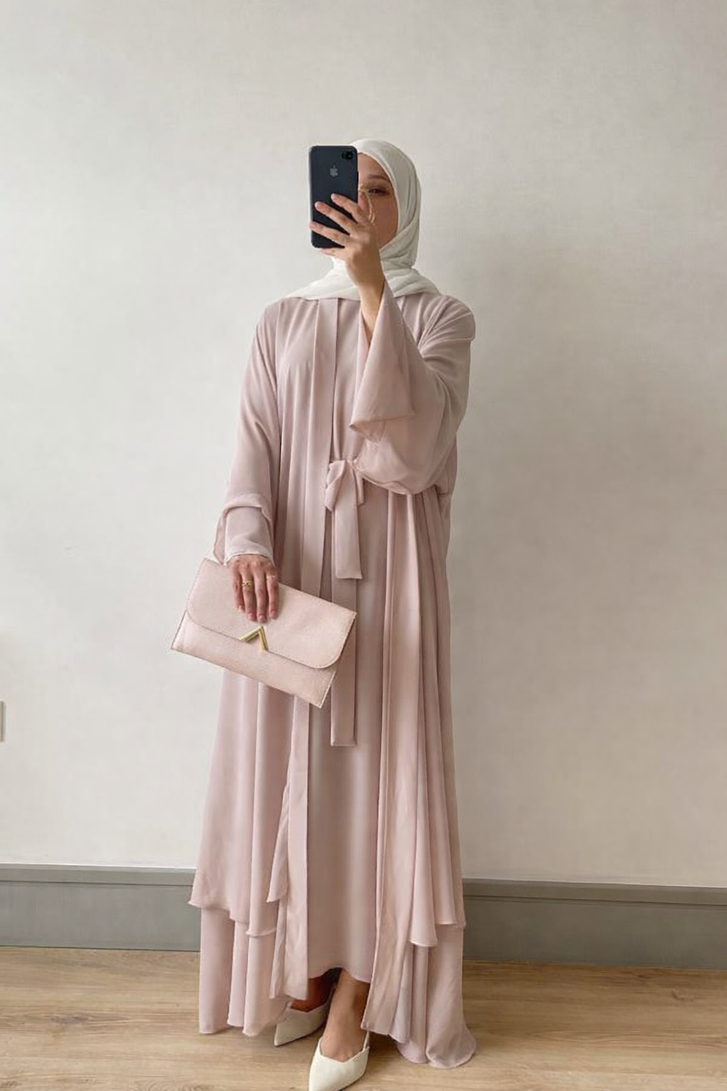 Velora Blush Abaya