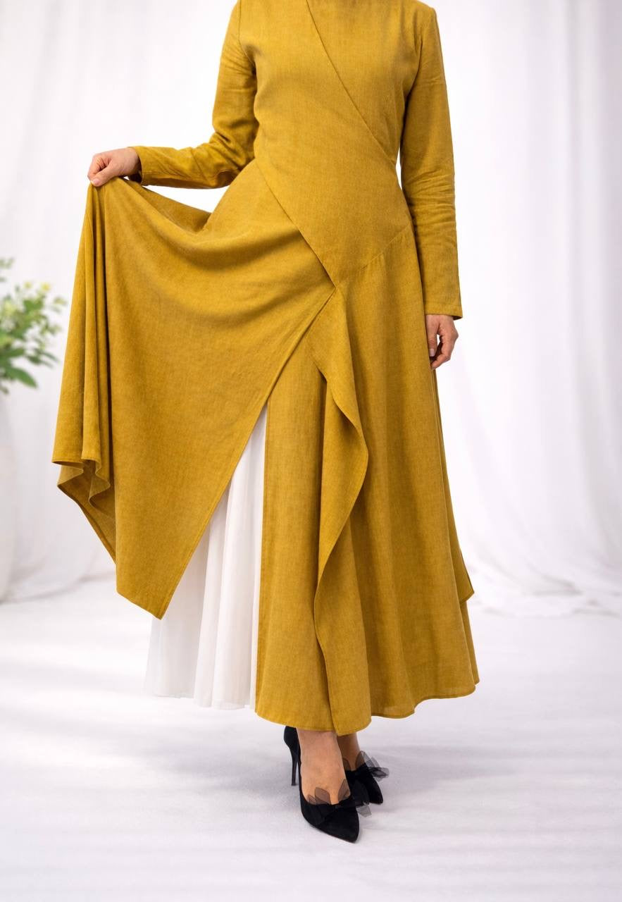 Zina Wrap-Front Dress