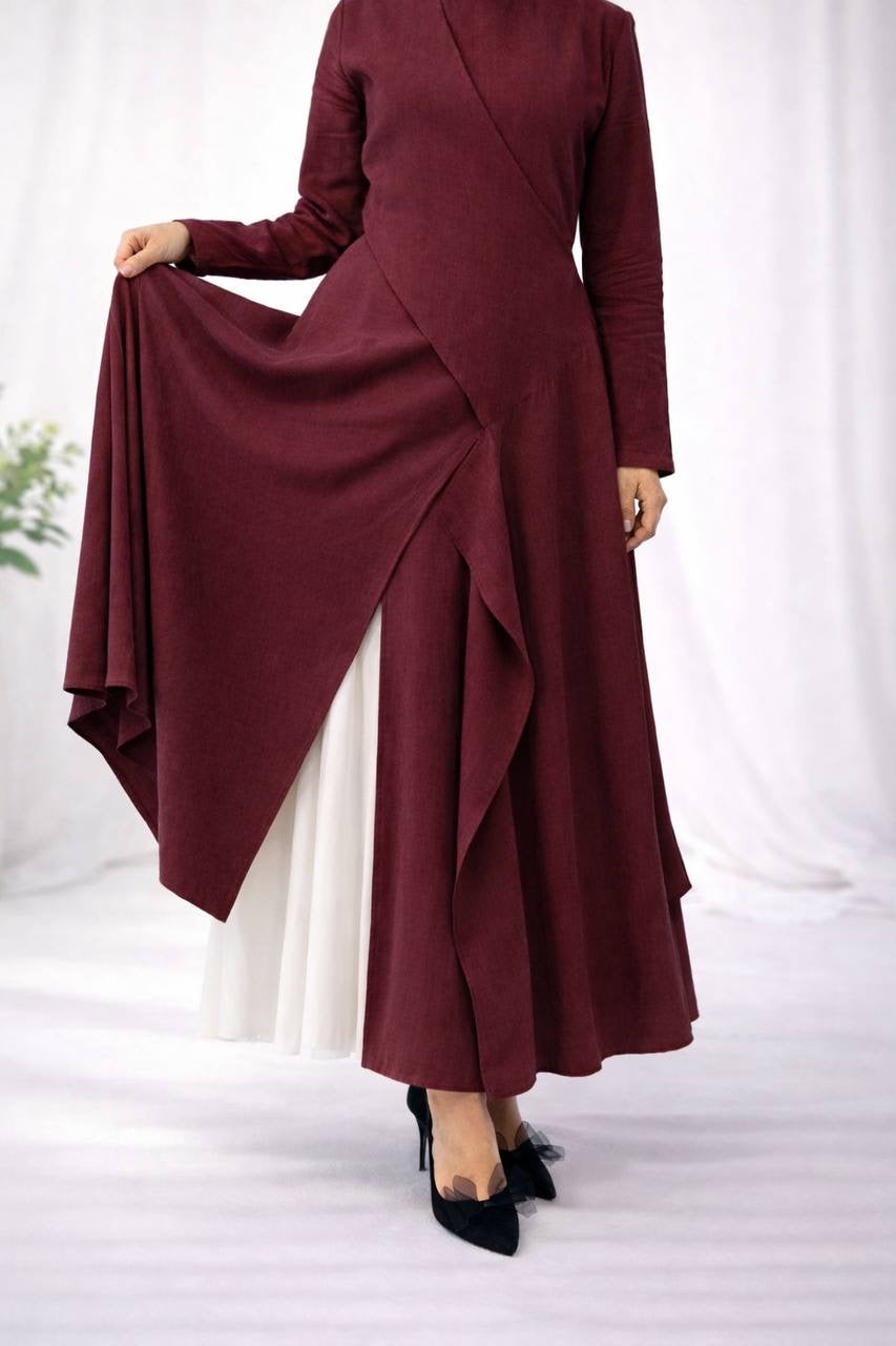 Zina Wrap-Front Dress